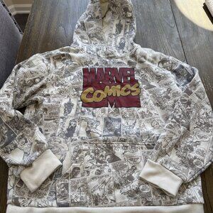 Boys Marvel cartoon hoodie sweatshirt long sleeve shirt size Medium 12